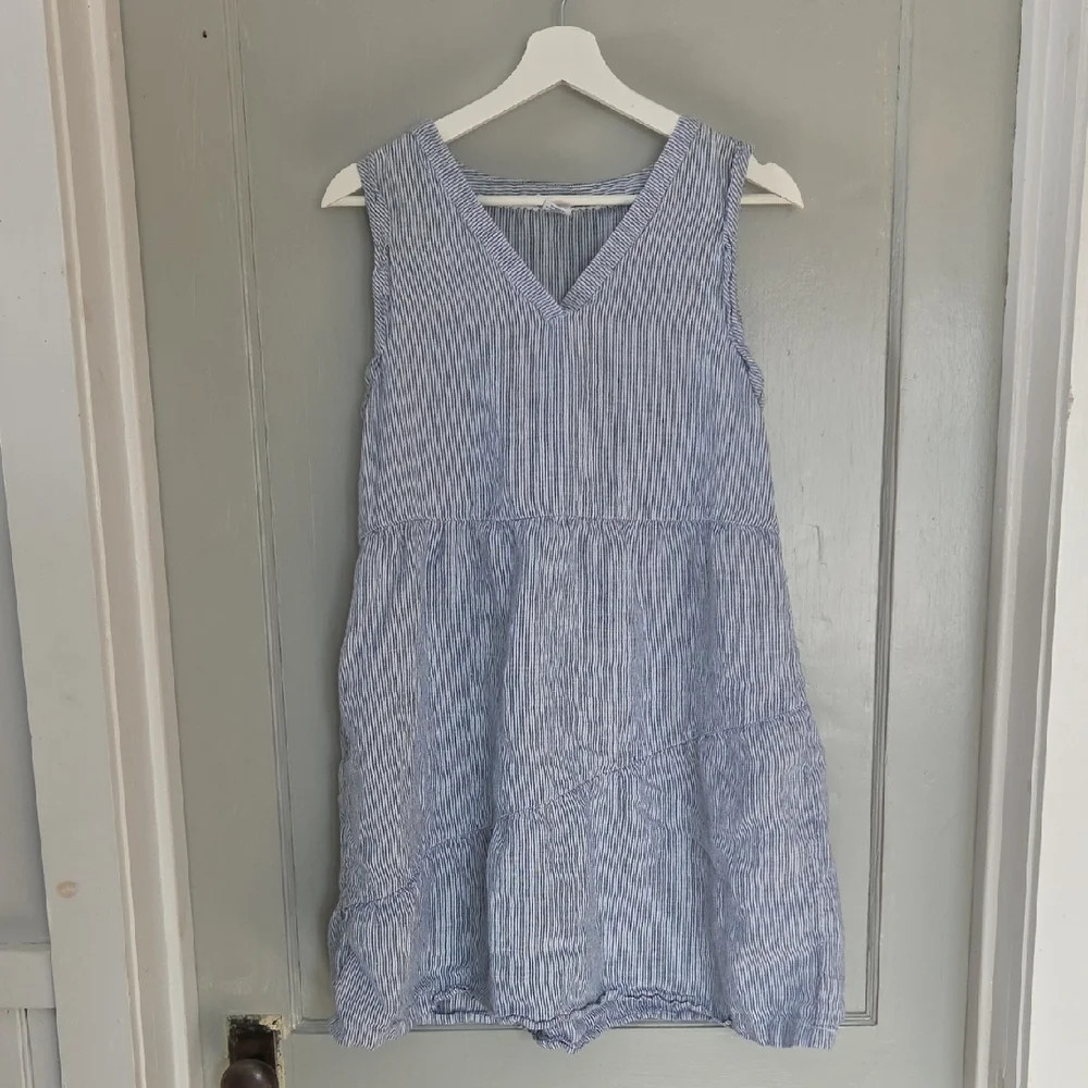 Lucky Brand Linen Striped Dress - Picture 1 of 4
